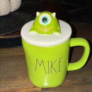 Mike Green Ceramic Mug with Character Lid